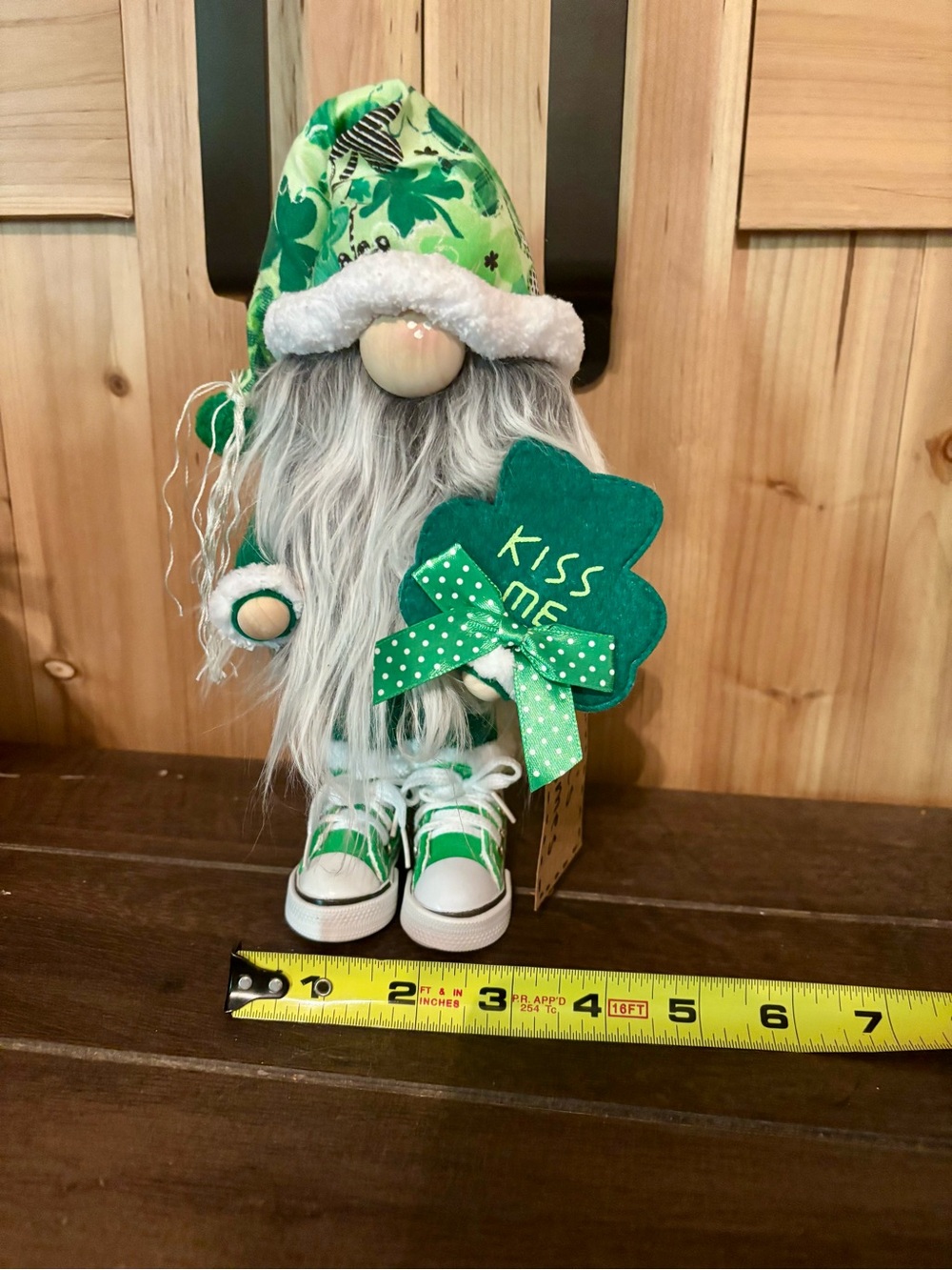 St. Patrick's Gnome Plush Accessory - Kiss Me